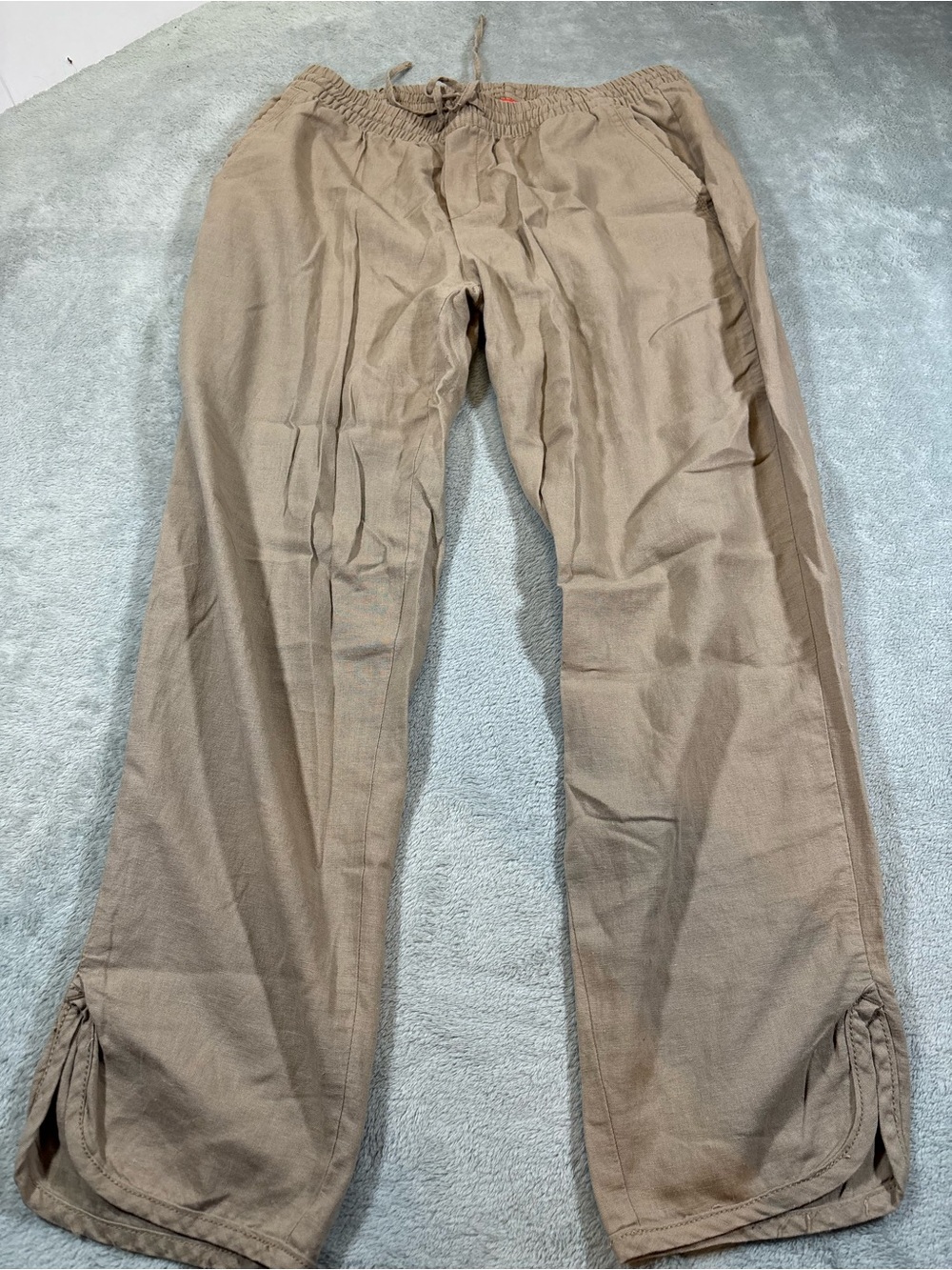 Joe Fresh Linen Blend Casual Jogger Pants Beige